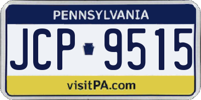PA license plate JCP9515