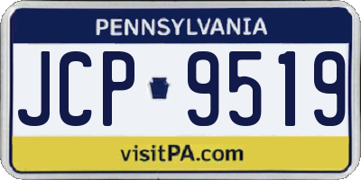 PA license plate JCP9519