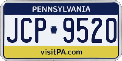 PA license plate JCP9520