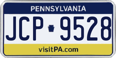 PA license plate JCP9528
