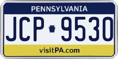 PA license plate JCP9530