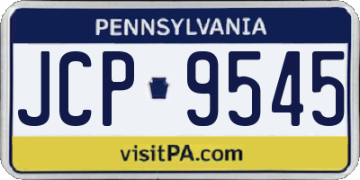 PA license plate JCP9545