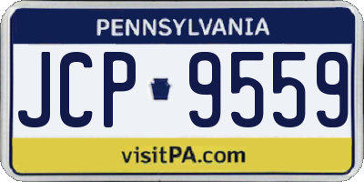 PA license plate JCP9559