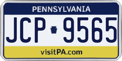 PA license plate JCP9565