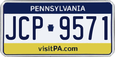 PA license plate JCP9571