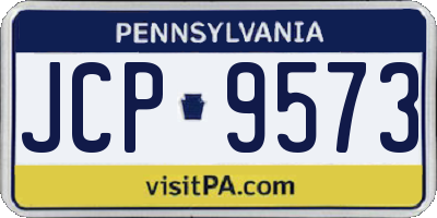 PA license plate JCP9573