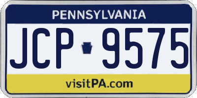 PA license plate JCP9575