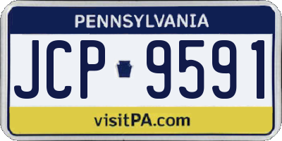 PA license plate JCP9591