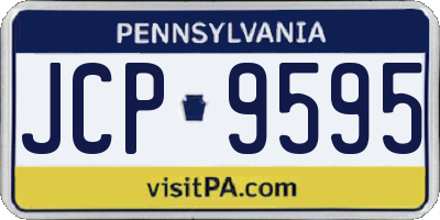 PA license plate JCP9595
