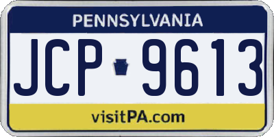 PA license plate JCP9613