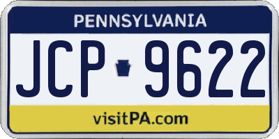 PA license plate JCP9622