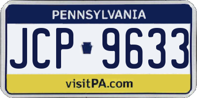 PA license plate JCP9633