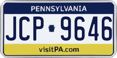 PA license plate JCP9646