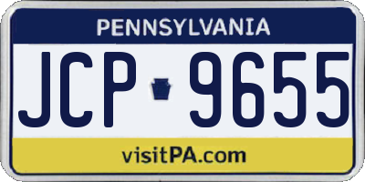 PA license plate JCP9655