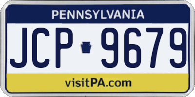 PA license plate JCP9679