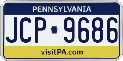 PA license plate JCP9686