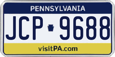 PA license plate JCP9688