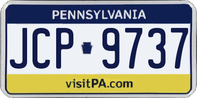 PA license plate JCP9737