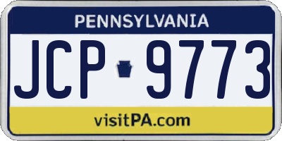 PA license plate JCP9773