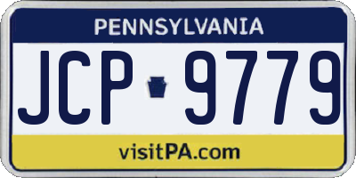 PA license plate JCP9779