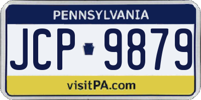 PA license plate JCP9879