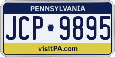 PA license plate JCP9895