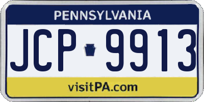 PA license plate JCP9913