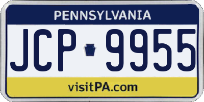 PA license plate JCP9955