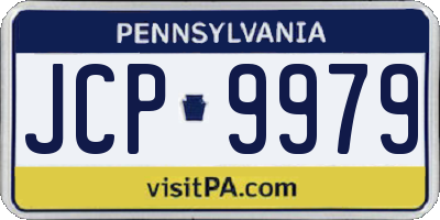 PA license plate JCP9979