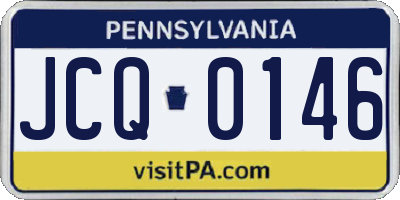 PA license plate JCQ0146