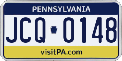 PA license plate JCQ0148