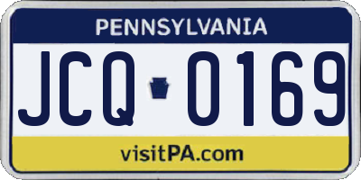 PA license plate JCQ0169