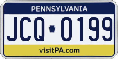 PA license plate JCQ0199