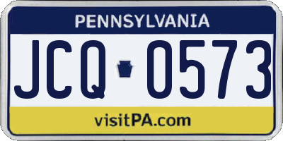 PA license plate JCQ0573