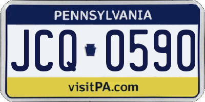 PA license plate JCQ0590