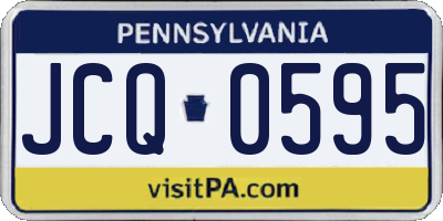 PA license plate JCQ0595