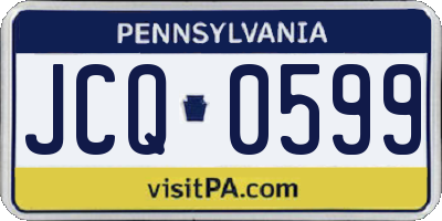 PA license plate JCQ0599