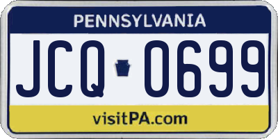 PA license plate JCQ0699