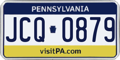 PA license plate JCQ0879