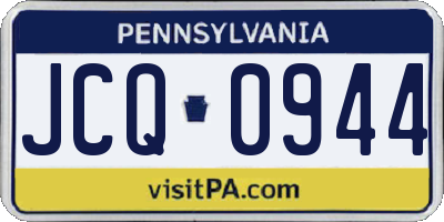 PA license plate JCQ0944