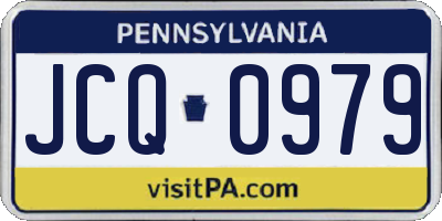 PA license plate JCQ0979