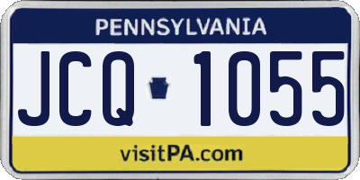PA license plate JCQ1055