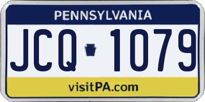 PA license plate JCQ1079