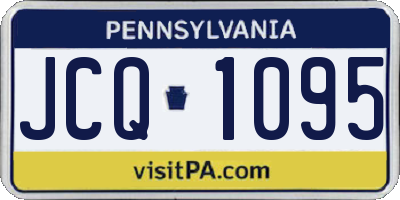PA license plate JCQ1095