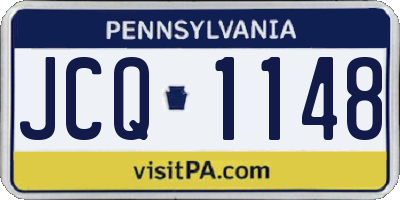 PA license plate JCQ1148