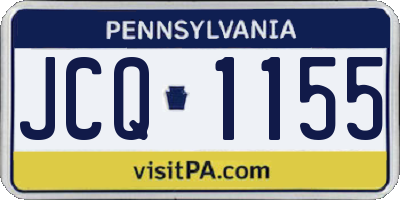 PA license plate JCQ1155
