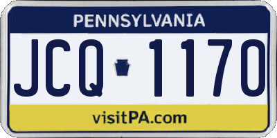 PA license plate JCQ1170