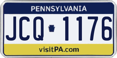 PA license plate JCQ1176