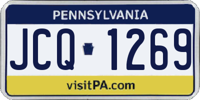 PA license plate JCQ1269