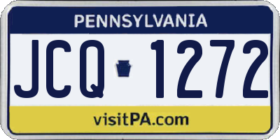 PA license plate JCQ1272